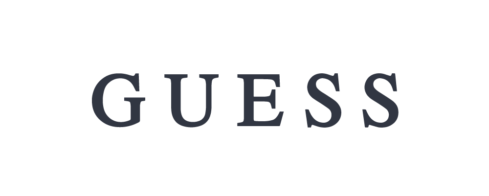 Guess black logo